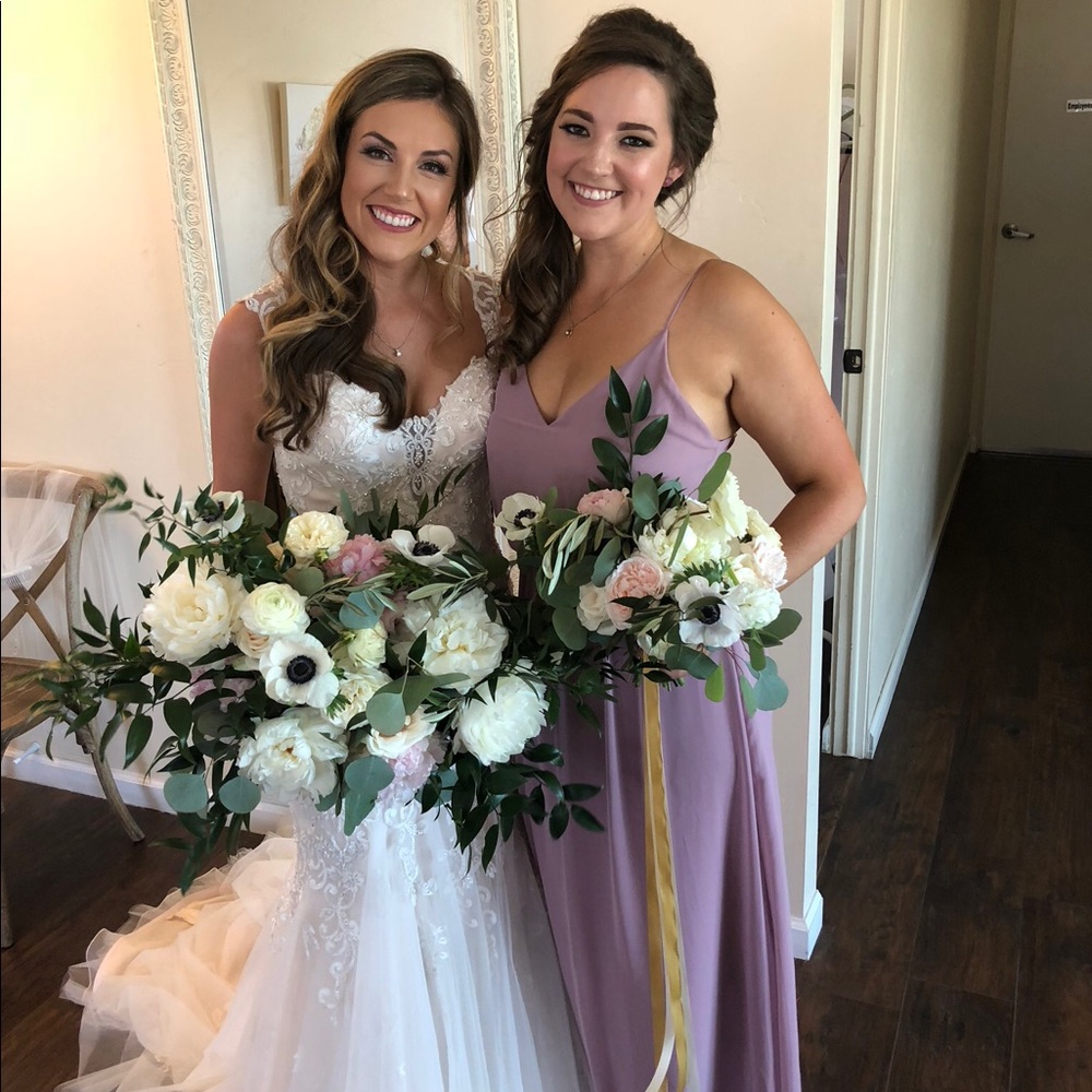 After Six Bridesmaid style 1505 in Dusty Rose